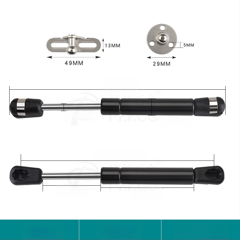 Trumpa atraminė lazdelė durims su aliuminio rėmu ir stiklo plokštėmis — Medžiaga: šaltai valdomas plienas + ABS, Gamyba: liejimas presu (die casting), Šiuolaikiškas minimalistinis stilius