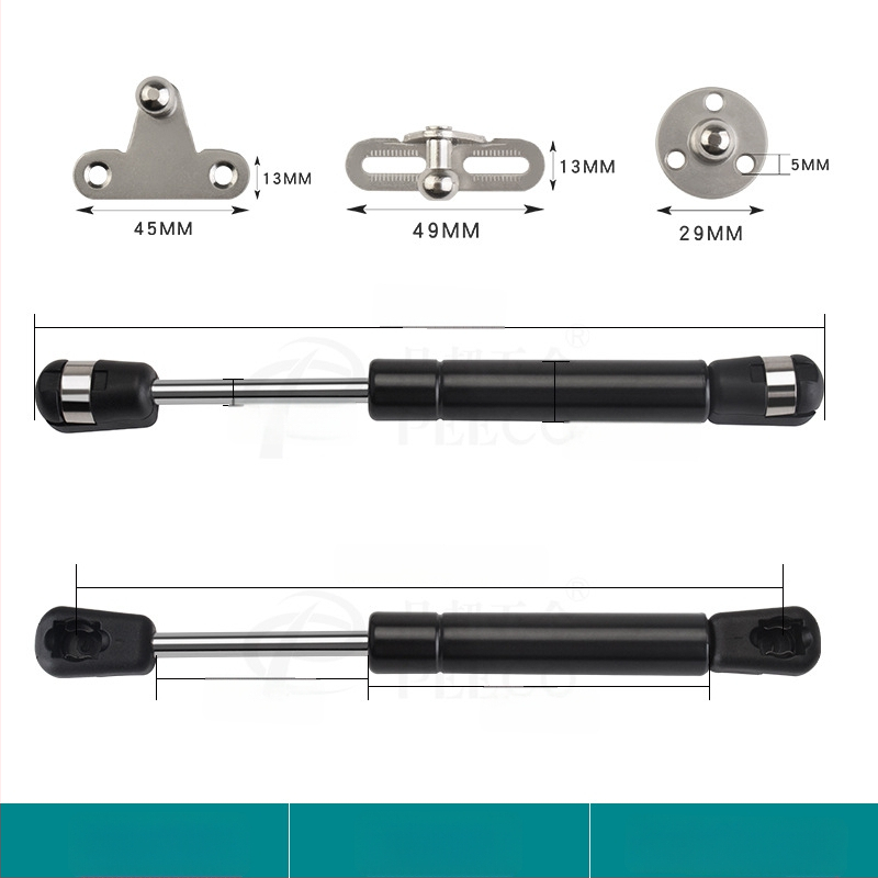Trumpa atraminė lazdelė durims su aliuminio rėmu ir stiklo plokštėmis — Medžiaga: šaltai valdomas plienas + ABS, Gamyba: liejimas presu (die casting), Šiuolaikiškas minimalistinis stilius