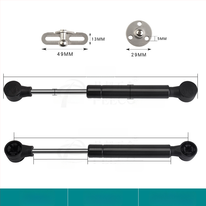 Trumpa atraminė lazdelė durims su aliuminio rėmu ir stiklo plokštėmis — Medžiaga: šaltai valdomas plienas + ABS, Gamyba: liejimas presu (die casting), Šiuolaikiškas minimalistinis stilius