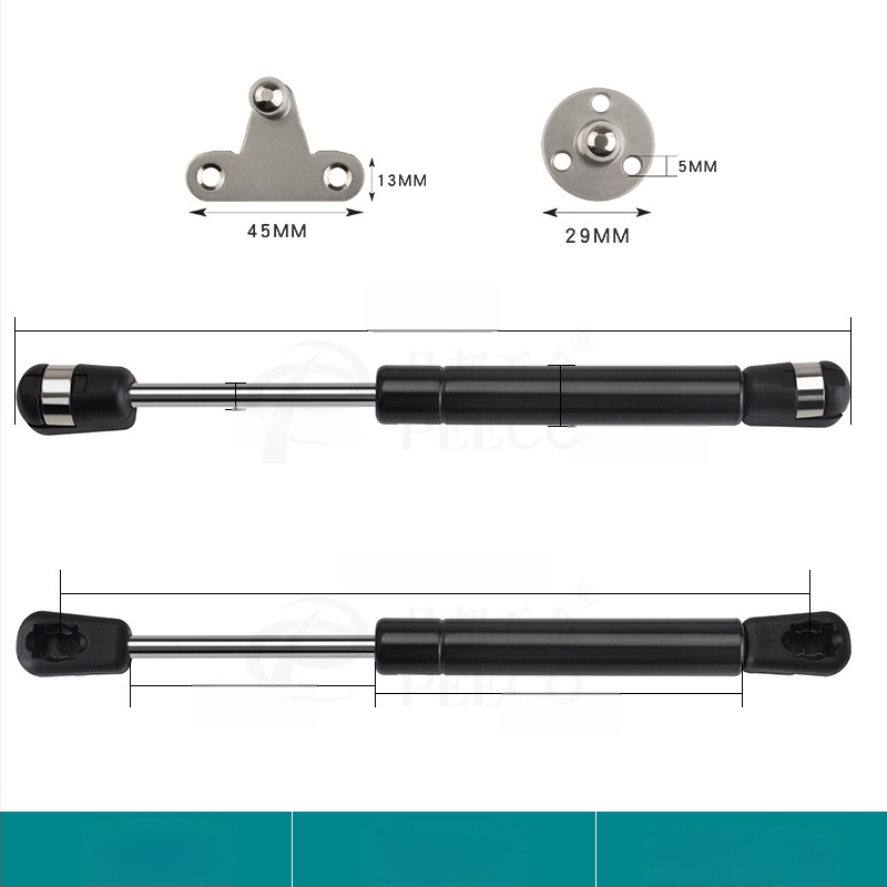 Trumpa atraminė lazdelė durims su aliuminio rėmu ir stiklo plokštėmis — Medžiaga: šaltai valdomas plienas + ABS, Gamyba: liejimas presu (die casting), Šiuolaikiškas minimalistinis stilius