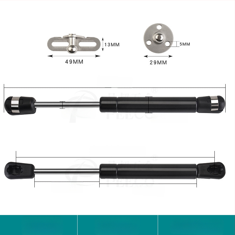 Trumpa atraminė lazdelė durims su aliuminio rėmu ir stiklo plokštėmis — Medžiaga: šaltai valdomas plienas + ABS, Gamyba: liejimas presu (die casting), Šiuolaikiškas minimalistinis stilius