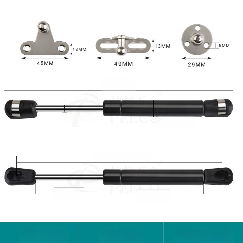 Trumpa atraminė lazdelė durims su aliuminio rėmu ir stiklo plokštėmis — Medžiaga: šaltai valdomas plienas + ABS, Gamyba: liejimas presu (die casting), Šiuolaikiškas minimalistinis stilius