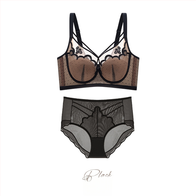 Push-up melltartó nőknek nagy mellekhez, 3/4 kosár, ultra vékony formázott kosár, nylon anyag, állítható, hátul négy soros záródás