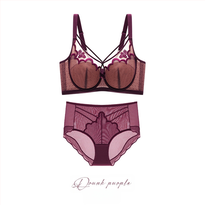 Push-up melltartó nőknek nagy mellekhez, 3/4 kosár, ultra vékony formázott kosár, nylon anyag, állítható, hátul négy soros záródás