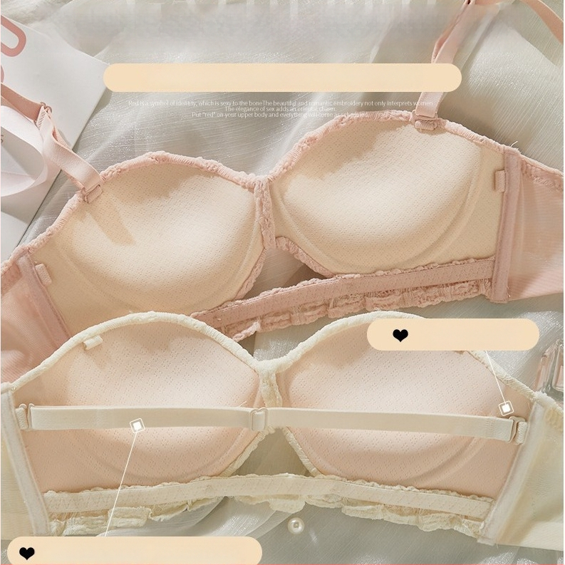 Pánt nélküli push-up melltartó, anti-slip, láthatatlan, nejlon anyag, kivehető dupla pánttal