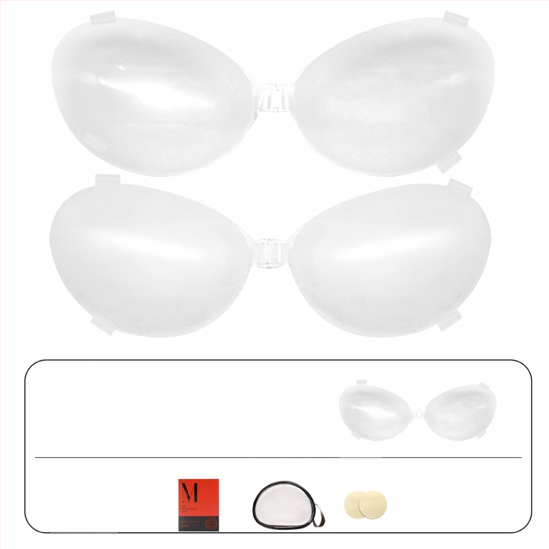 Nevidljive silikonske grudnjaste jastučiće s nevidljivim naramenicama, debele za push-up kod malih grudi, namijenjene za vjenčane haljine i grudnjake, čvrste i ne skliznu