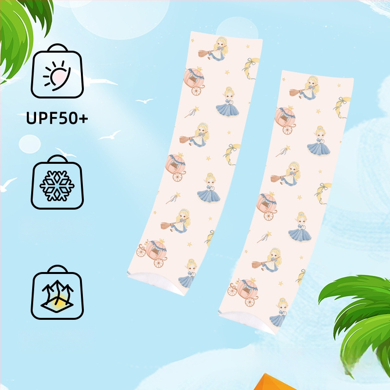 Bērnu UV aizsargpiedurknes, elpojošas ar karikatūras dizainu, nailons, unisex, vecums 1–13 gadi, vasara, ziema, rudens