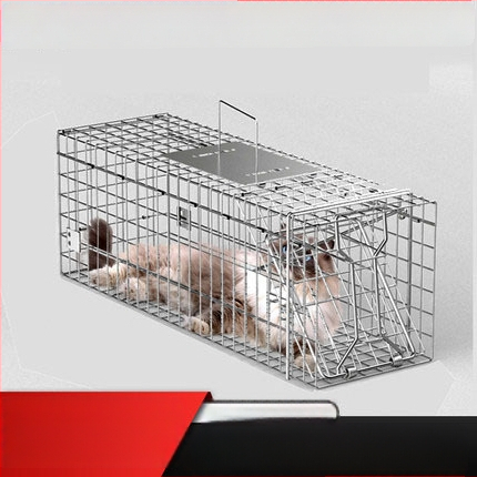 Visiškai automatinis katės gaudymo narvas, metalinė konstrukcija, tinkamas katėms, naminių gyvūnų narvai