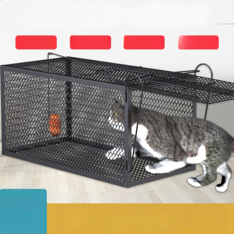 Visiškai automatinis katės gaudymo narvas, metalinė konstrukcija, tinkamas katėms, naminių gyvūnų narvai