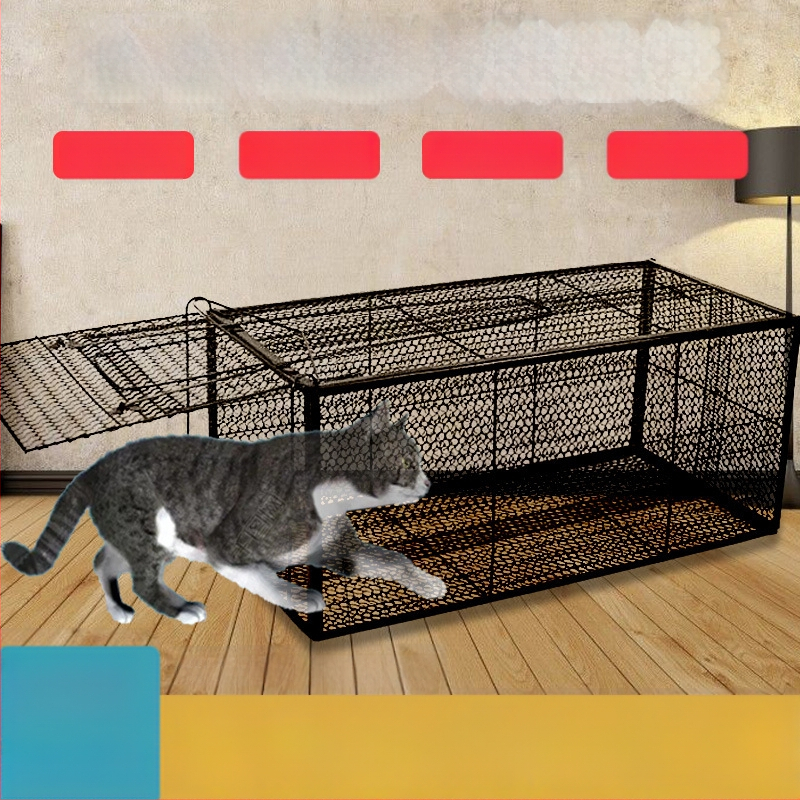 Visiškai automatinis katės gaudymo narvas, metalinė konstrukcija, tinkamas katėms, naminių gyvūnų narvai