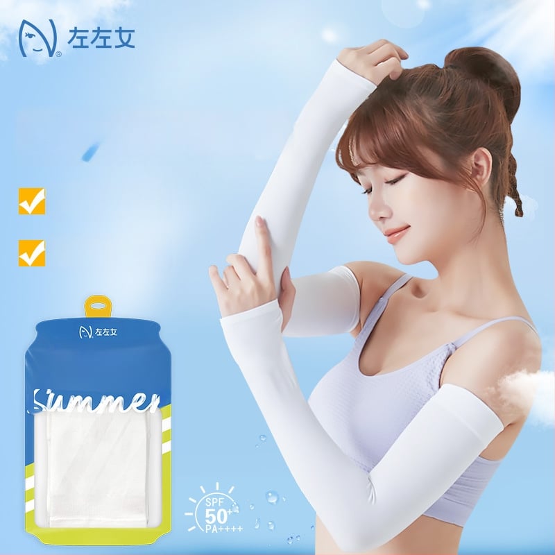 Женски слънцезащитни ръкави за колоездене на открито – ледено копринени охлаждащи ръкави, UV защита, найлон 81-95% съдържание