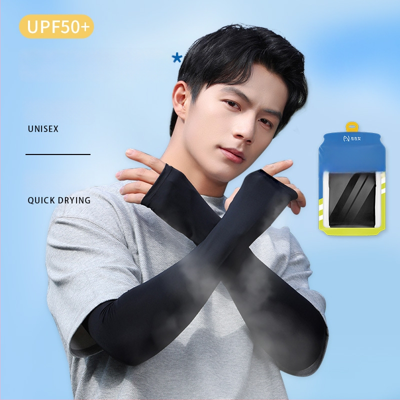 Женски слънцезащитни ръкави за колоездене на открито – ледено копринени охлаждащи ръкави, UV защита, найлон 81-95% съдържание