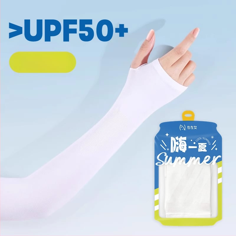 Женски слънцезащитни ръкави за колоездене на открито – ледено копринени охлаждащи ръкави, UV защита, найлон 81-95% съдържание