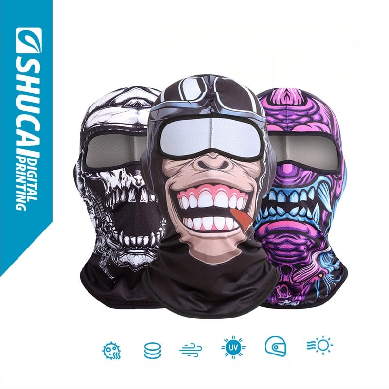 Velosipēdu maska no Dupont antibakteriāla džakarda auduma, pielāgojama, zīmols Count Colors, universāla.