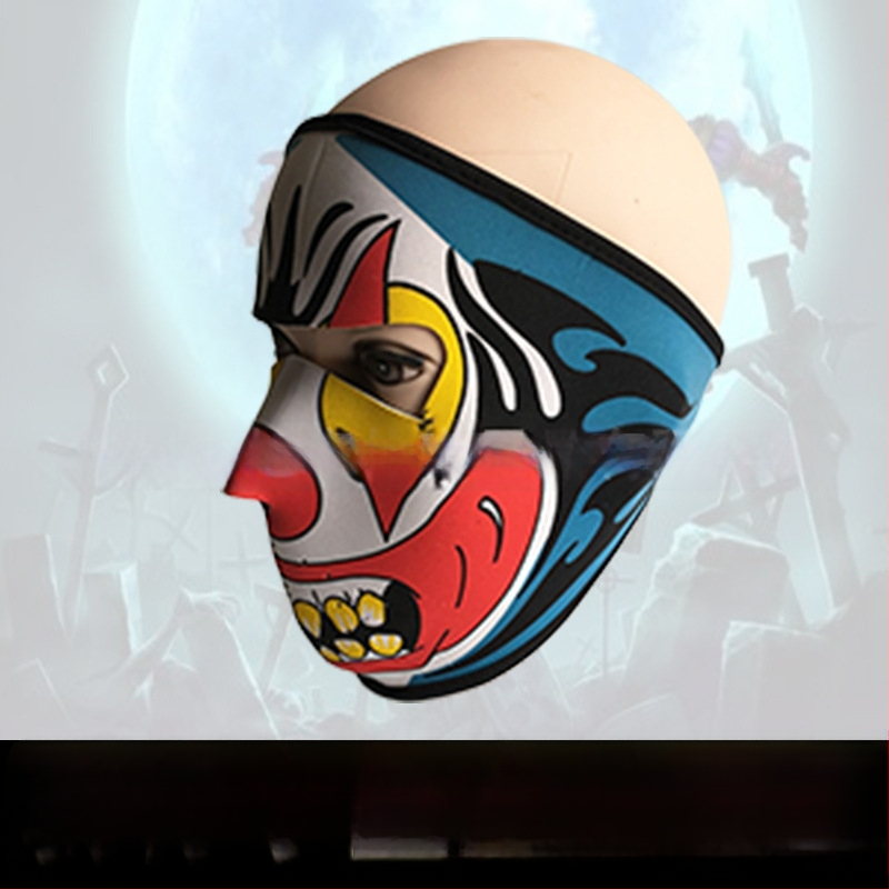 Velosipēdu maska ar vēja izturīgu dizainu, spoku motīvs, 58 g, SBR kompozīts, universāla