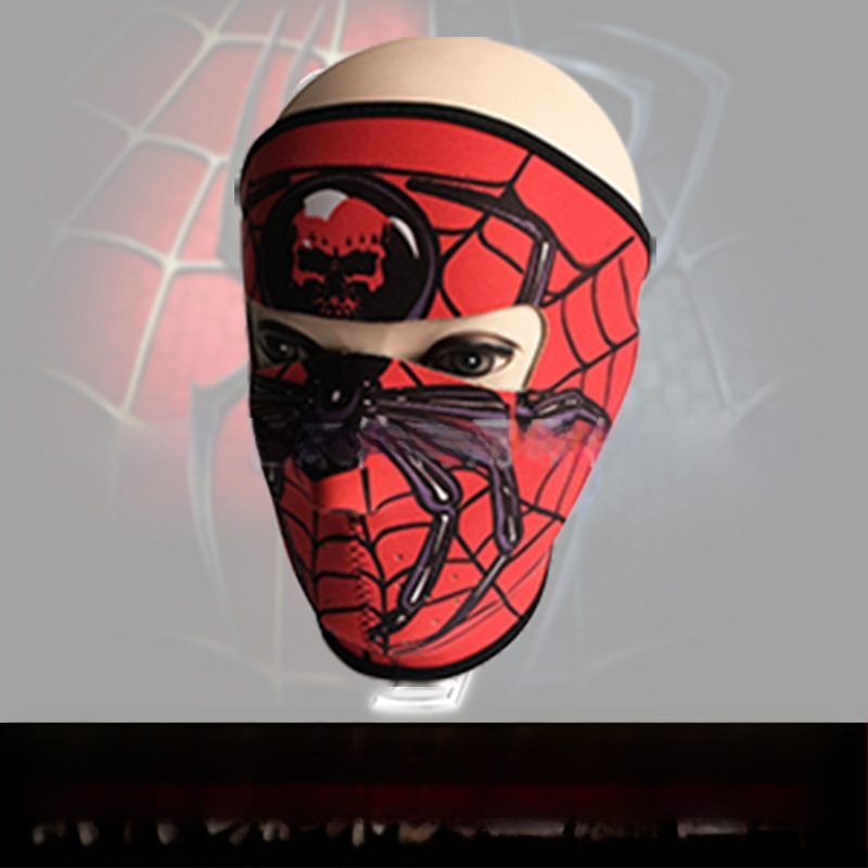 Velosipēdu maska ar vēja izturīgu dizainu, spoku motīvs, 58 g, SBR kompozīts, universāla