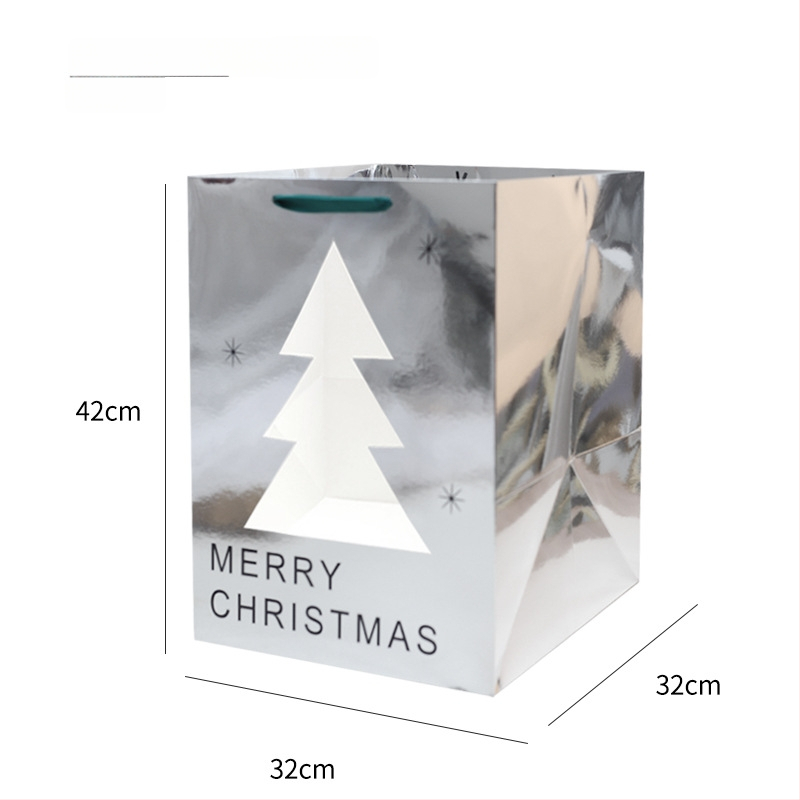 Liela Ziemassvētku tote soma no papīra — stils cits, dāvanu iepakojums