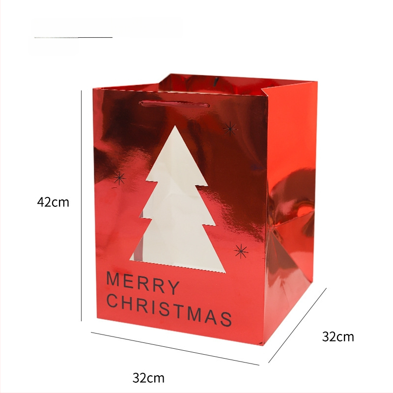 Liela Ziemassvētku tote soma no papīra — stils cits, dāvanu iepakojums