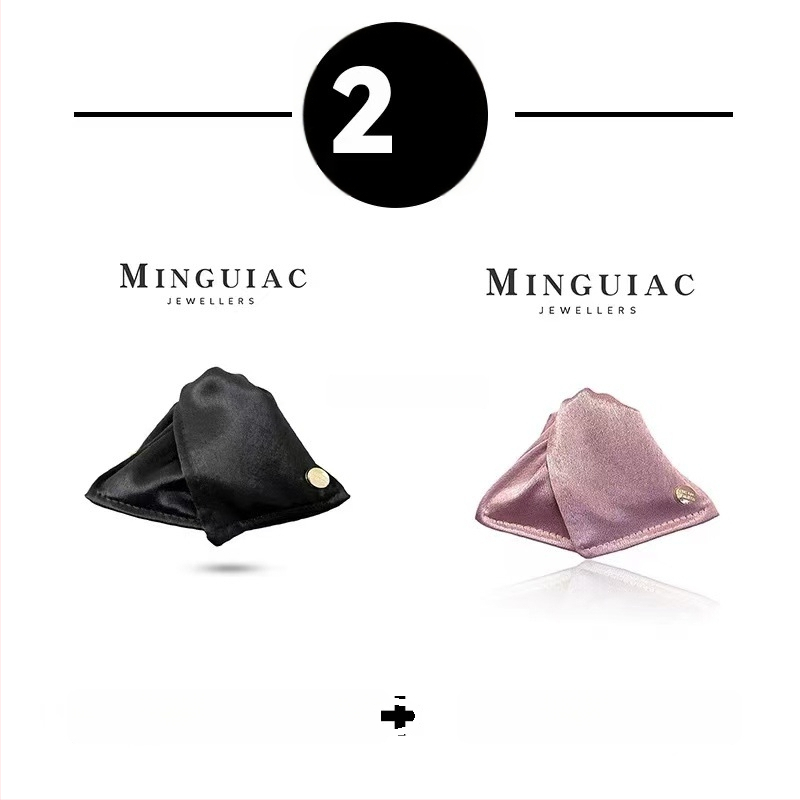 Satīna trīsstūrveida matu spraudnis sievietēm, rokdarbs, pavasaris 2025