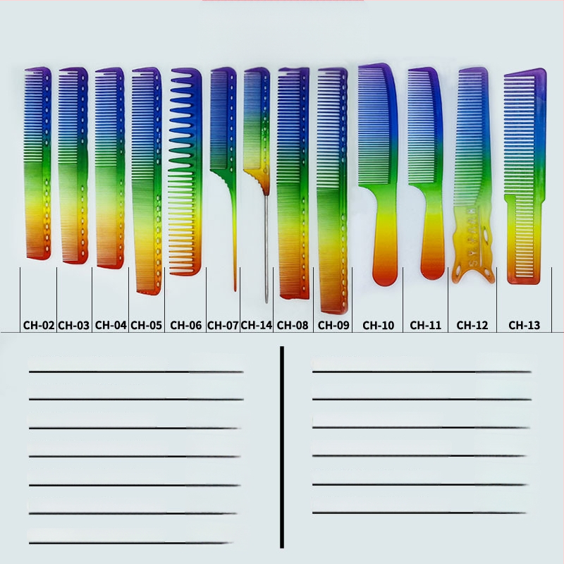 Frizerski češalj s oštrim repom, plastični, za opću upotrebu