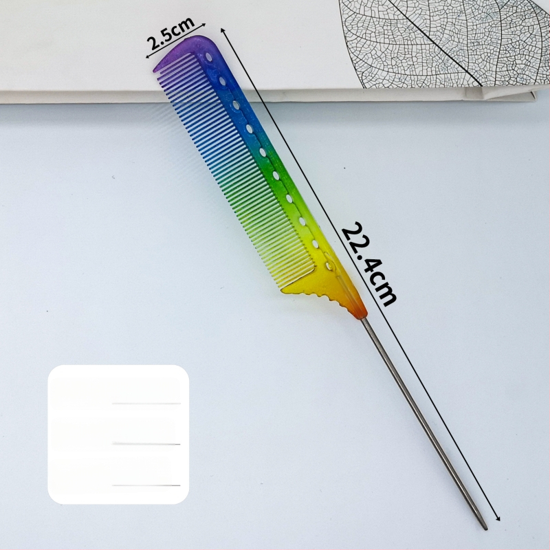 Frizerski češalj s oštrim repom, plastični, za opću upotrebu