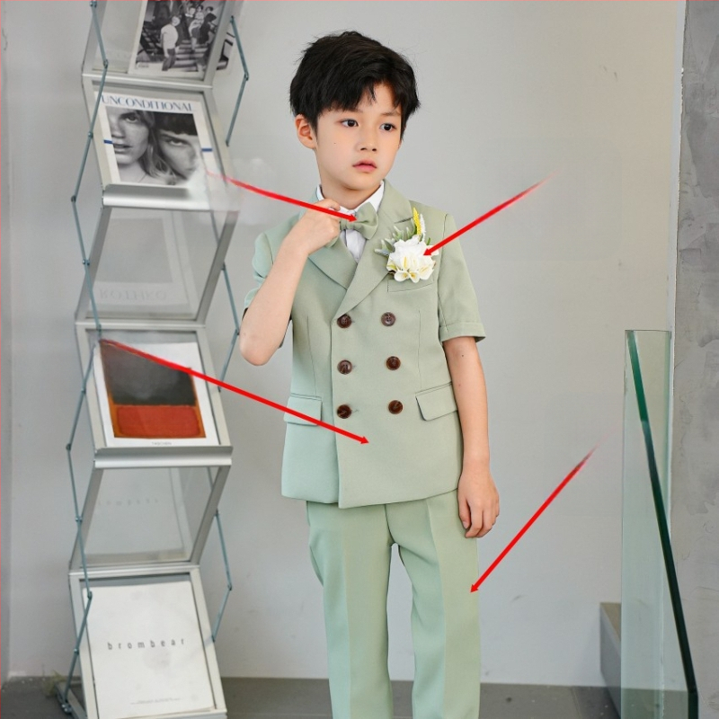 Детски костюм със сако – стил Англия; полиестер 80%; за деца над 8 г; сезон лято 2024 (Полиестер 80%, стил Англия, възраст 8+, лято 2024)