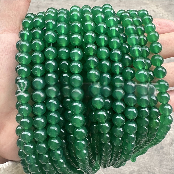 Jiejing 5A Crveni ahat i šareni ahat, prirodni kristalni perle za DIY narukvicu