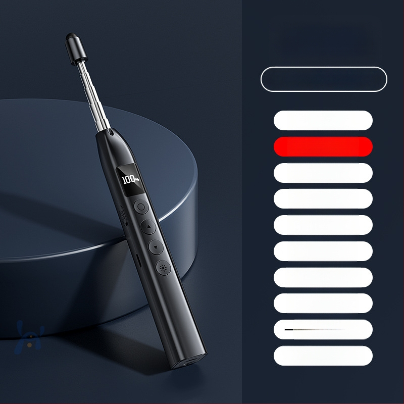 Απομακρυσμένος λέιζερ δείκτης για μετακίνηση σελίδων PPT και πίνακα, με ψηφιακό τηλεσκοπικό δείκτη