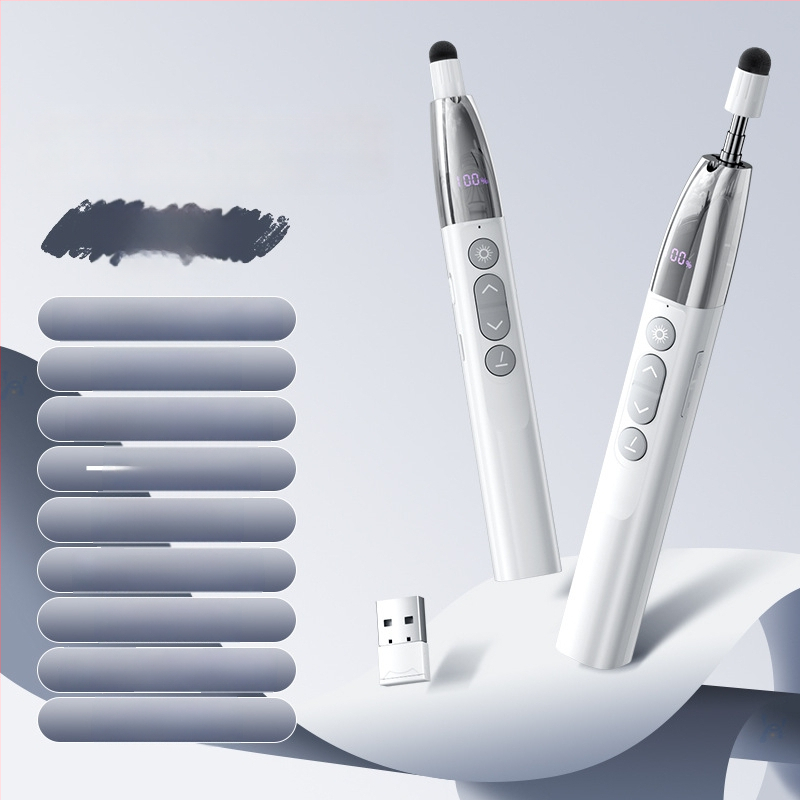 Απομακρυσμένος λέιζερ δείκτης για μετακίνηση σελίδων PPT και πίνακα, με ψηφιακό τηλεσκοπικό δείκτη