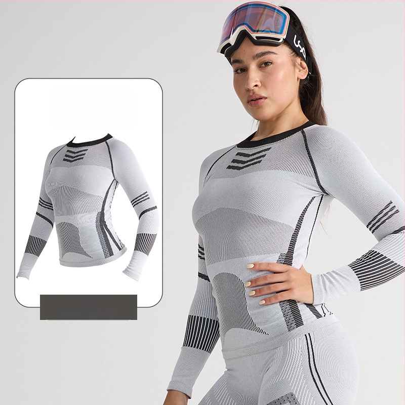 Ātrās žāvēšanas slēpošanas komplekts — silts pamatslānis, kokvilnas maisījums (Spandex 13%, Nylon 61%, Polyester 26%), Ziema/Rudens, Vīrieši, Darbības: skrējiens, riteņbraukšana, sniegs un ledus, pārgājieni