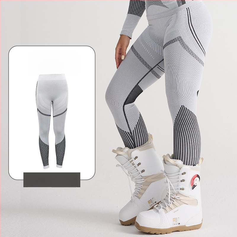 Ātrās žāvēšanas slēpošanas komplekts — silts pamatslānis, kokvilnas maisījums (Spandex 13%, Nylon 61%, Polyester 26%), Ziema/Rudens, Vīrieši, Darbības: skrējiens, riteņbraukšana, sniegs un ledus, pārgājieni