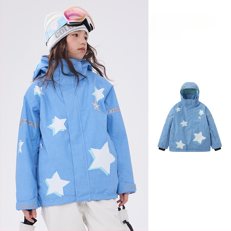 Unisex bērnu slēpošanas komplekts: elpojošs, ūdensnecaurlaidīgs 20000 mm, audums poliester, oderējums poliester, pildījums silk cotton, stila numurs LYSF8020