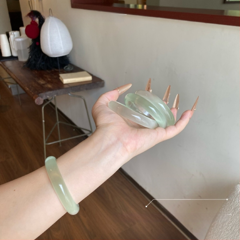 Stiklo apyrankė, Zhuozhi bracelet prekės ženklas, poliruotas paviršius, kinų stilius, literatūrinis retro