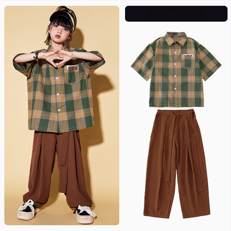 Vaikų unisex hip-hop gatvės šokių kostiumas, 100% poliesteris, vasara