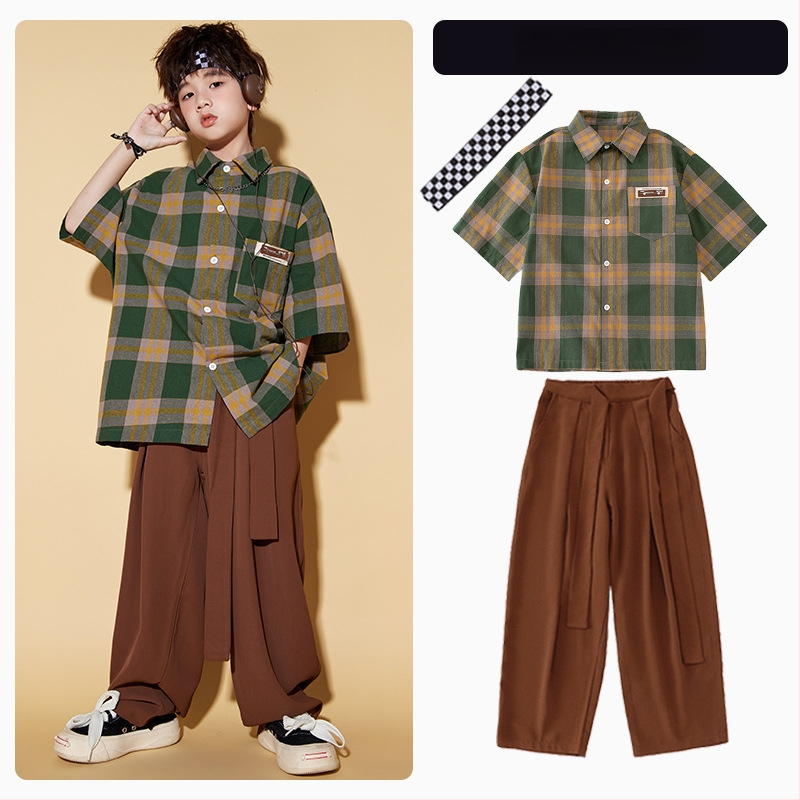 Vaikų unisex hip-hop gatvės šokių kostiumas, 100% poliesteris, vasara