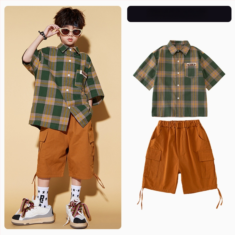 Vaikų unisex hip-hop gatvės šokių kostiumas, 100% poliesteris, vasara