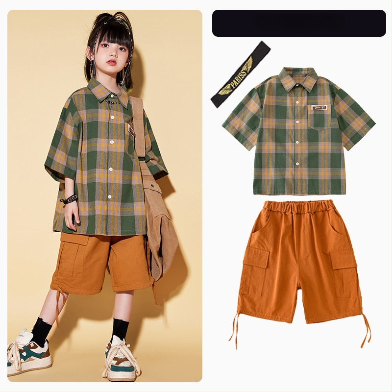 Vaikų unisex hip-hop gatvės šokių kostiumas, 100% poliesteris, vasara