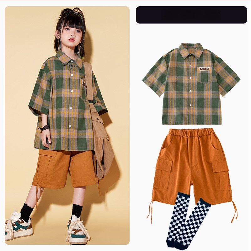 Vaikų unisex hip-hop gatvės šokių kostiumas, 100% poliesteris, vasara