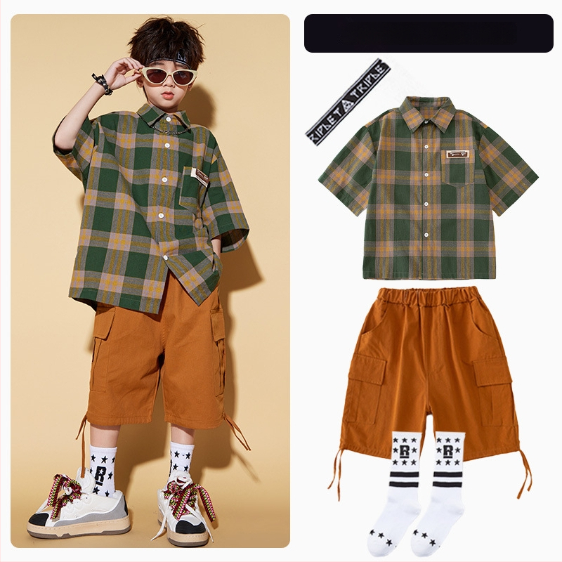 Vaikų unisex hip-hop gatvės šokių kostiumas, 100% poliesteris, vasara