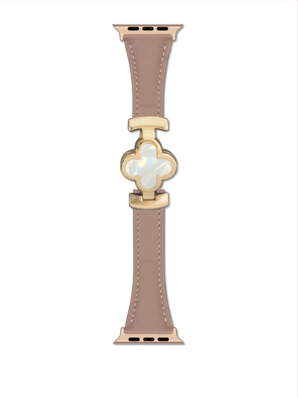 Kožni remen za sat s magnetskom kopčom u obliku četiri lista detelina za Apple Watch, veličina 38–49 mm