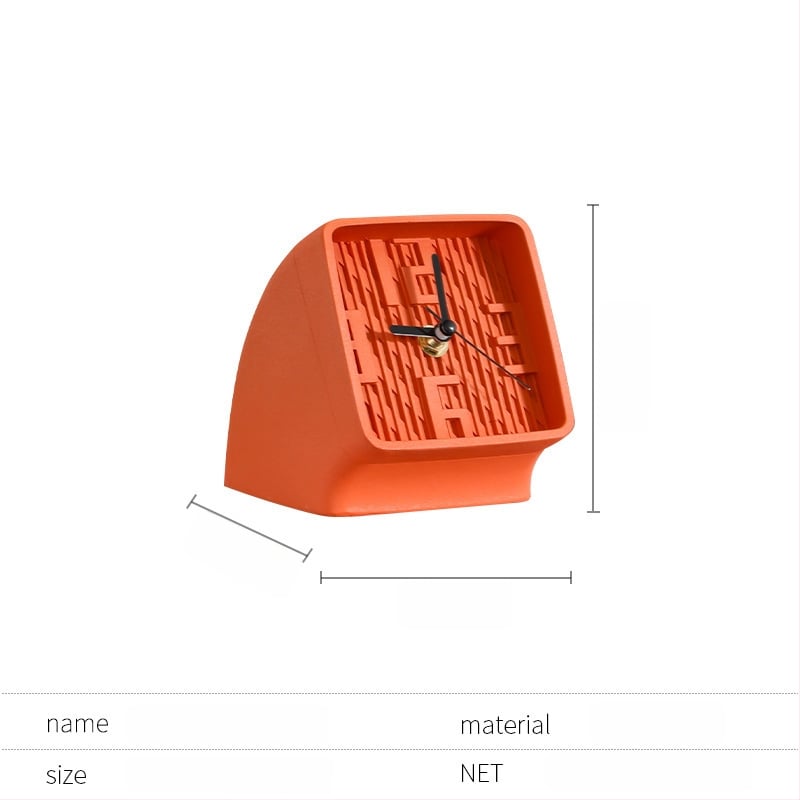 Irodai asztali dekorációs óra — könnyed luxus modern stílus, fém-márvány kivitelezés, polírozott, félig manuális és félig mechanikus kivitelezés