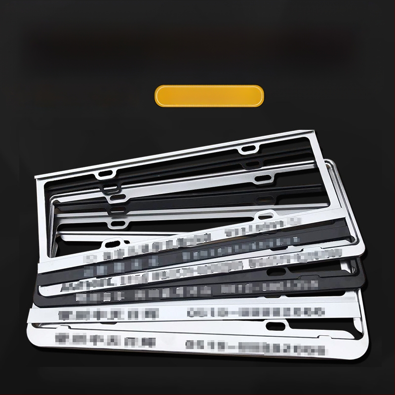 Automašīnas reģistrācijas numura rāmis no alumīnija sakausējuma ar individuālu logotipu (Modelis: 4S pielāgota rāmis; Materiāls: alumīnija sakausējums, magnezija sakausējums, nerūsējošs tērauds; Piemērojamie modeļi: mazs auto; Piederumu numurs: 001; Zīmols