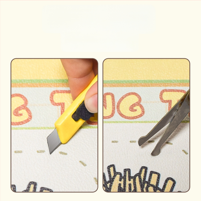 Подложка за хранене на домашни любимци - кожа, антипроливане, водоустойчива и маслоустойчива, противохлъзгаща за котки и кучета, карикатурен дизайн, Pink Claw