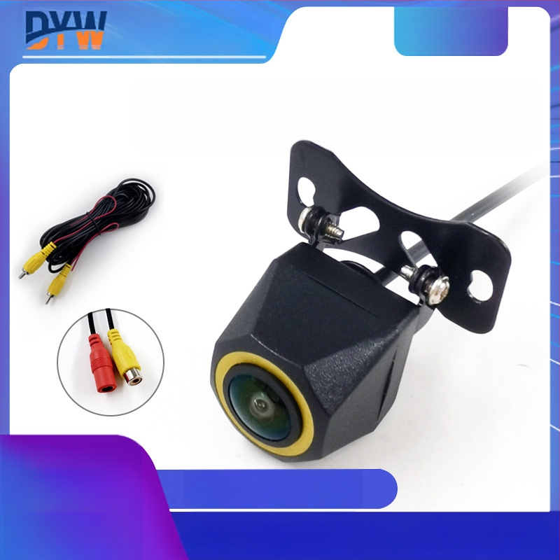 Automobilio galinio vaizdo kamera su fisheye plačiaekraniu, 12V, IP68 atsparumas vandeniui, reguliuojamas kampas