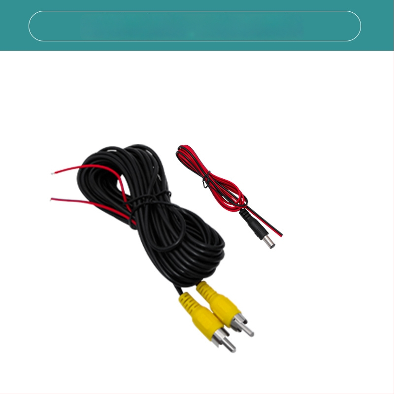 Видео управляваща линия за автомобилна задна камера - RCA удължителен кабел със тригер, 12V, AV видео сигнал