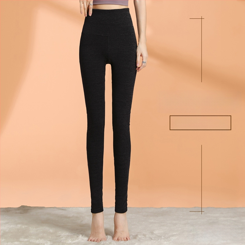 Sieviešu termālās legingas ar augstu vidukli, garas, kationiskais poliesters, ļoti biezi, vienkrāsainas