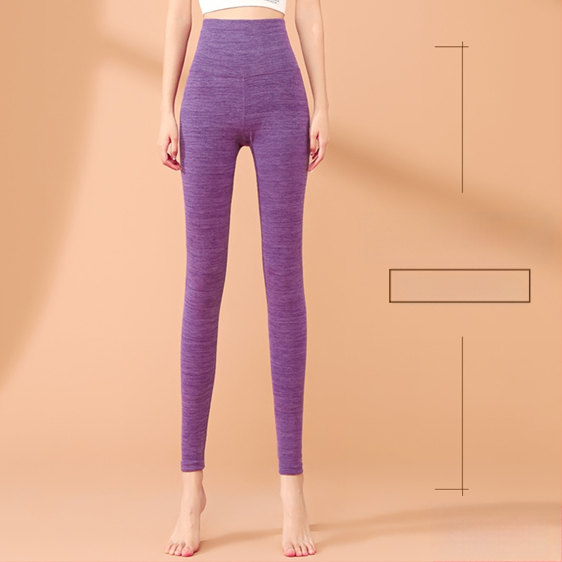 Sieviešu termālās legingas ar augstu vidukli, garas, kationiskais poliesters, ļoti biezi, vienkrāsainas