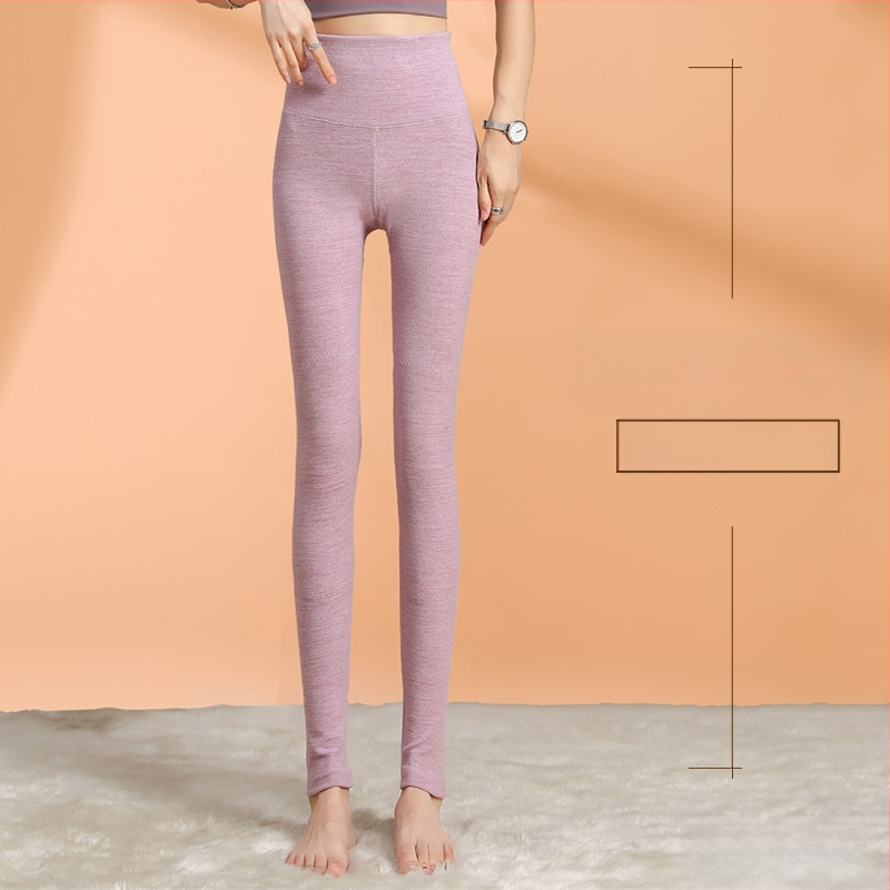 Sieviešu termālās legingas ar augstu vidukli, garas, kationiskais poliesters, ļoti biezi, vienkrāsainas