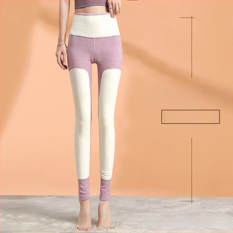 Sieviešu termālās legingas ar augstu vidukli, garas, kationiskais poliesters, ļoti biezi, vienkrāsainas