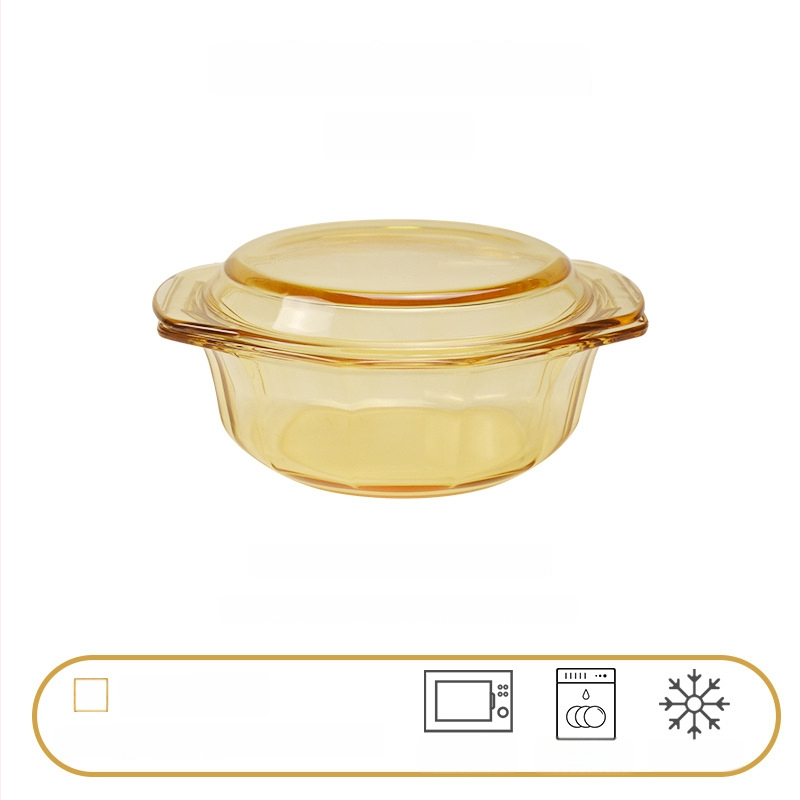 Glāzīšu galda servēšanas komplekts ar dubur ausīm bļodām, augsta borosilikāta stikls, viegls grezns stils, pielāgošana pieejama, piemērots bērniem, studentiem, grūtniecēm, pieaugušajiem un senioriem